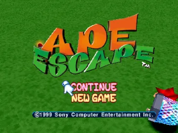 Ape Escape (US) screen shot title